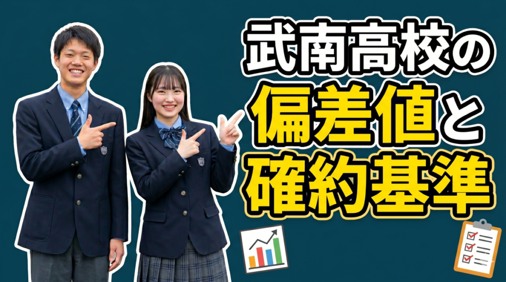 武南高校-偏差値と確約基準